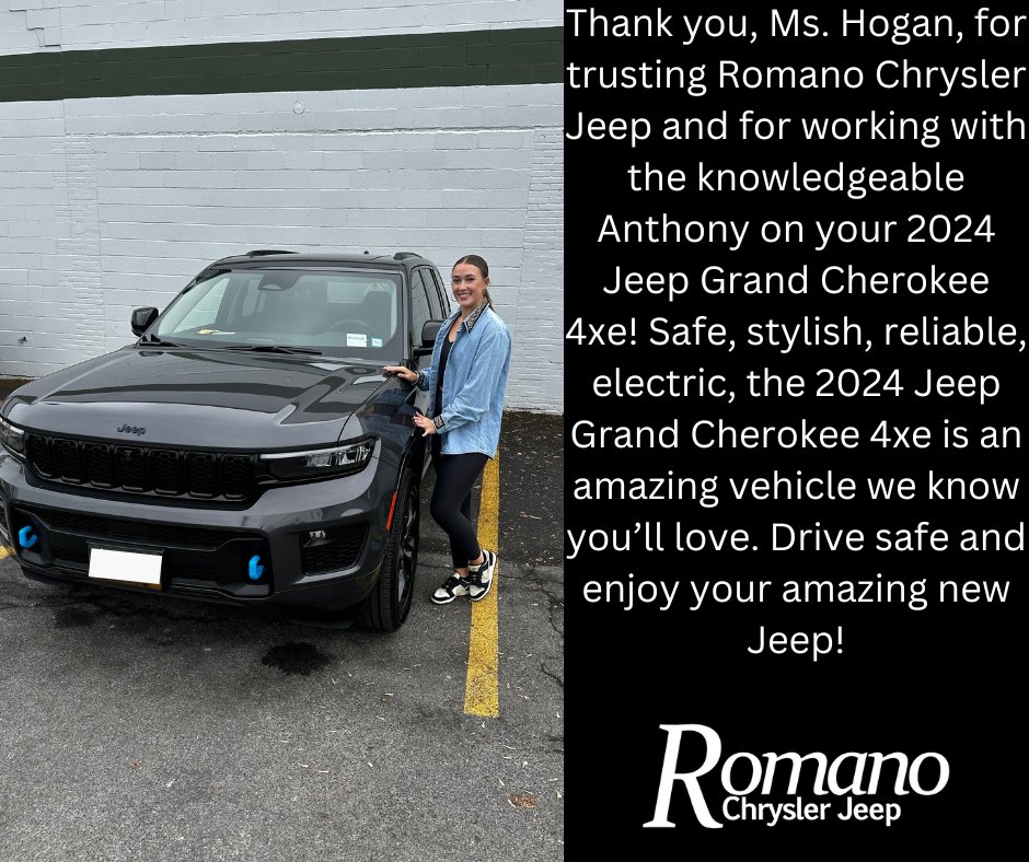 RomanoJeep's tweet photo. #Jeep #GrandCherokee #4xe #RomanoChryslerJeep #RomanoAutoGroup #RomanoAutoDealerships #RomanoChryslerJeepFamily https://t.co/hVFyKc9Xpg
