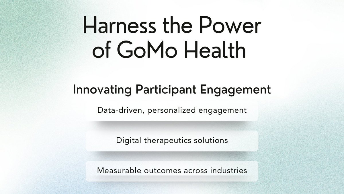 Harness the power of GoMo Health and our expertise for you and your business and clients.

Follow us on all social media to ensure you never miss a thing!

LinkedIn: GoMo Health
Facebook: GoMo Health
Instagram: gomohealth

#WhyGoMo #PopulationHealth #HealthcareInnovation