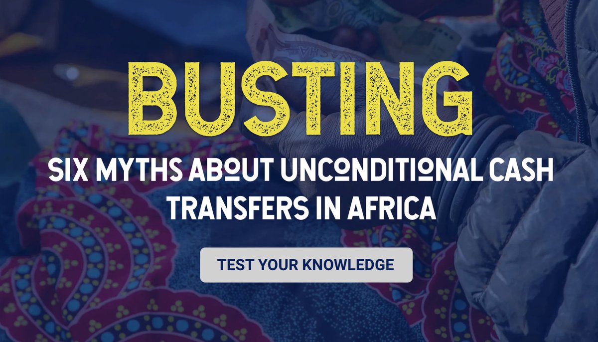True or False? Test your #CashTransfer knowledge! 👉view.ceros.com/ifpri/mythbust… @IFPRI created this great interactive based on our work debunking common myths about #CashTransfers.