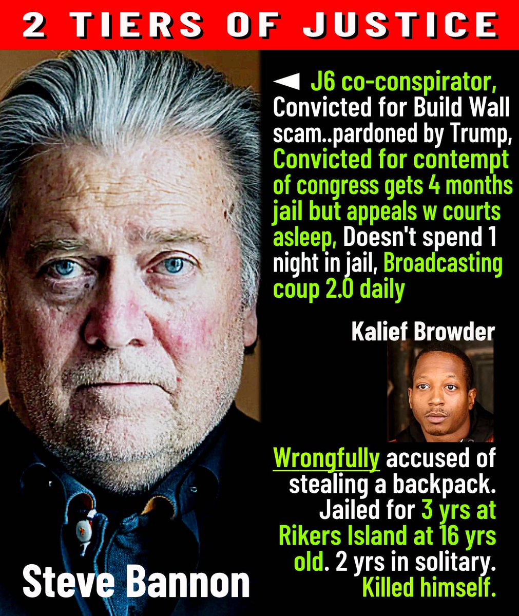 🇺🇸 Raise your 🖐️ if you think it's time for Bannon's appeals bail to be revoked