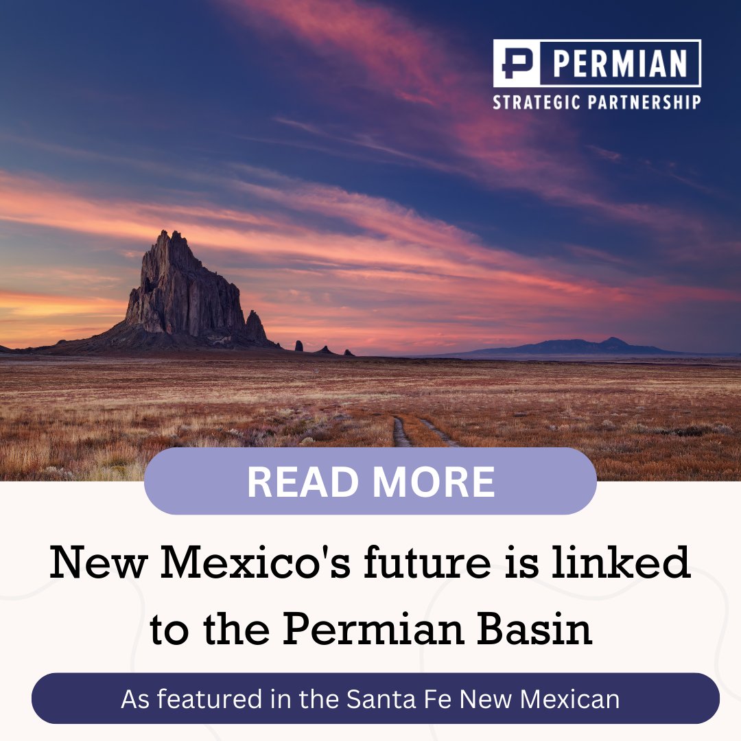 New Mexico’s Permian Basin economic output is responsible for $5.8 billion, or 35%, of New Mexico’s state budget. The impact and prominence of our region will only continue to grow over the next decade! Learn more about the PSP’s impact in New Mexico: ow.ly/kcAe50QNPAs
