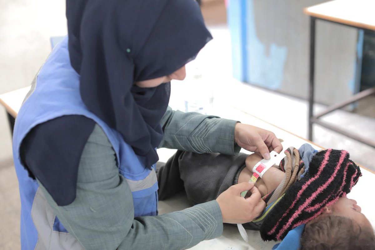 UNRWA's tweet photo. Famine is imminent in #Gaza.
1 in 3 children under 2 in the north are acutely malnourished. At least 23 have already died.

@UNRWA teams are working tirelessly to reach families with critical aid and health assistance. Only sustained access and more supplies will save lives. https://t.co/XK6hT3ms6d