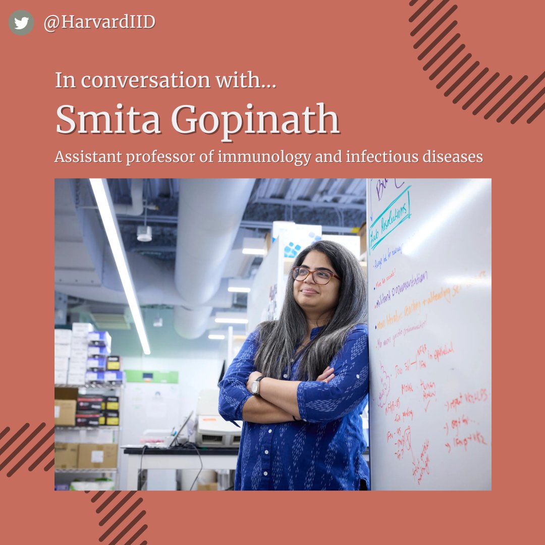 In a recent Q&A with @HarvardChanSPH, IID's own @SmitaGopinath discussed her path to managing her own lab, her research into an overlooked microbiome, her pathway to becoming a scientist, and more!