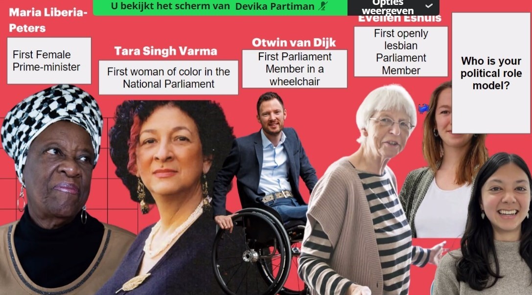 <a href="/ZahraRunderkamp/">Zahra Runderkamp</a> <a href="/DevikaAkived/">Devika</a> <a href="/StemopeenVrouw/">Stem op een Vrouw</a> <a href="/emancipator_nl/">Emancipator</a> <a href="/NLVrouwenraad/">Nederlandse Vrouwen Raad</a> "When in NL people speak about political role models, only the first is mentioned. Never who came after. We try to promote other 'first role models', so more people can recognise themselves and be inspired." <a href="/DevikaAkived/">Devika</a> of <a href="/StemopeenVrouw/">Stem op een Vrouw</a> at the #CSW68 #Politica webinar (3/?)