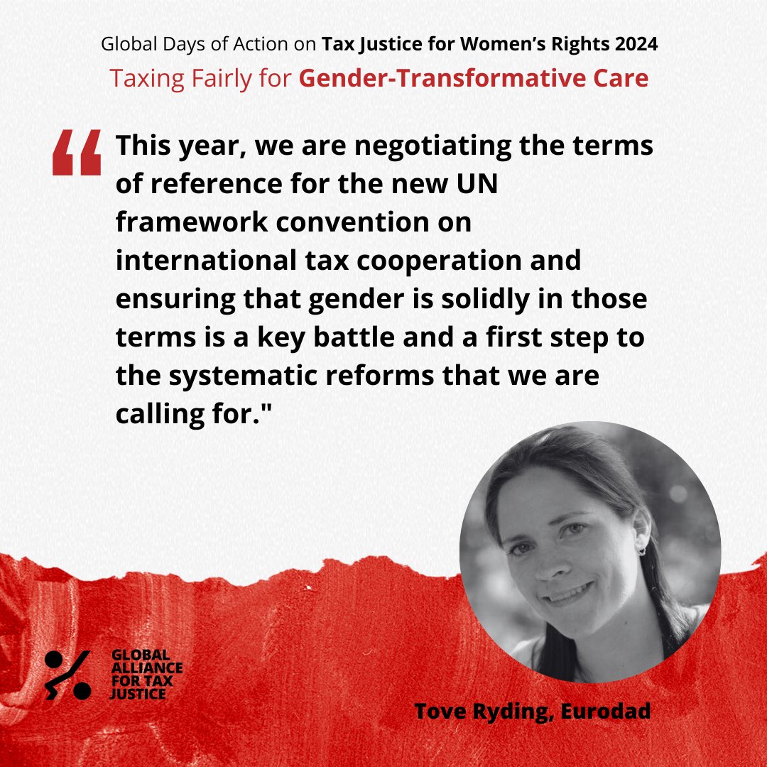 🐝We are still buzzing from the discussions at the 🚀Launch Event of the GDOA on Tax Justice for Women's Rights 2024! 🎙️Here are some of the most notable quotes from @klemague @chenaimukumba @toveryding 💬 : 🗣️Tell us why tax policy is a feminist issue➡️bit.ly/gdoa24taxgende…