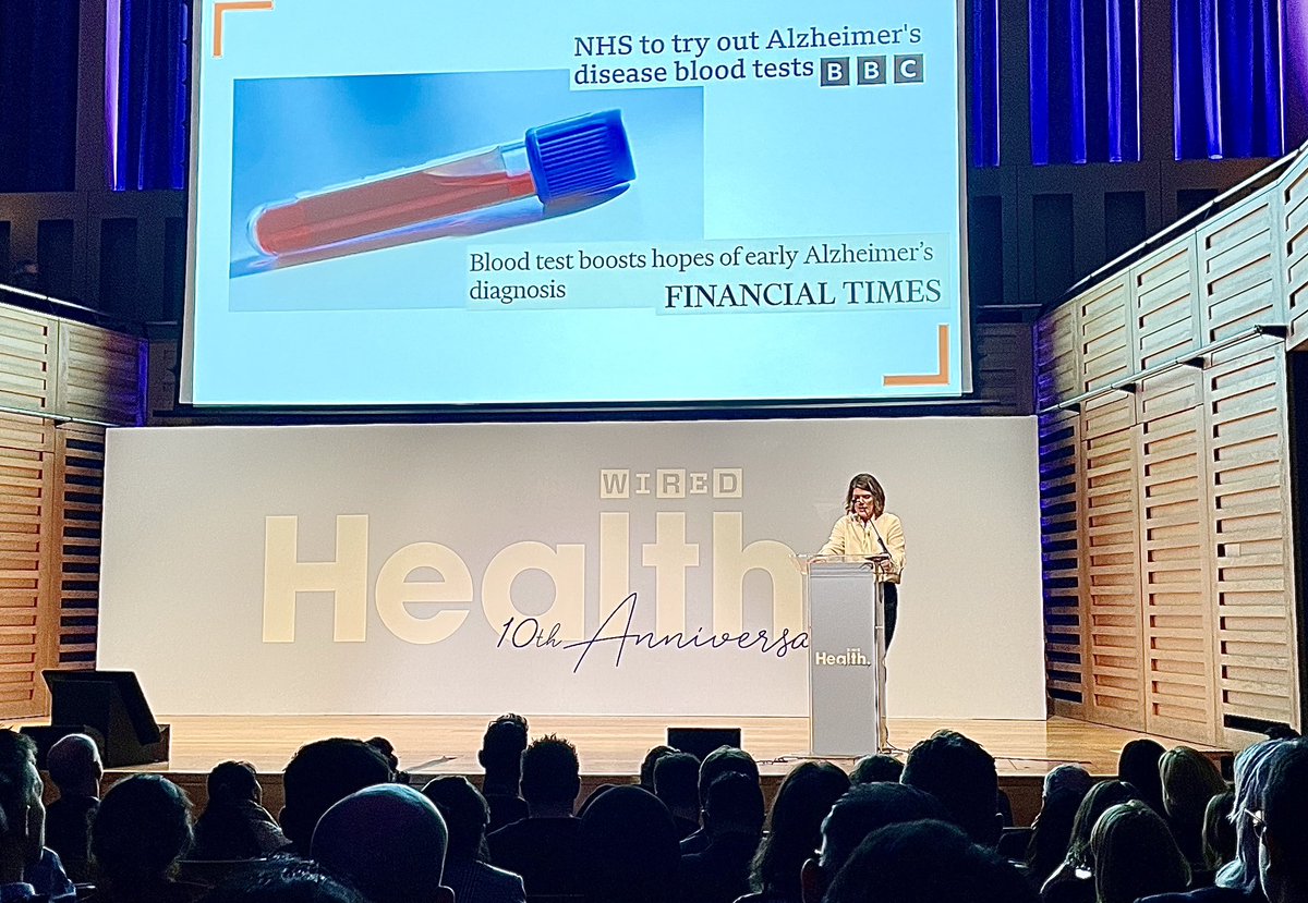 The future of Alzheimer’s diagnosis could include diagnostics completed in an eye examination. Inspiring talk from @HilaryAlzUK CEO of @AlzResearchUK at #WIREDHealth. The eye examination of tomorrow may be transformative & help improve access to diagnosis & early treatments.