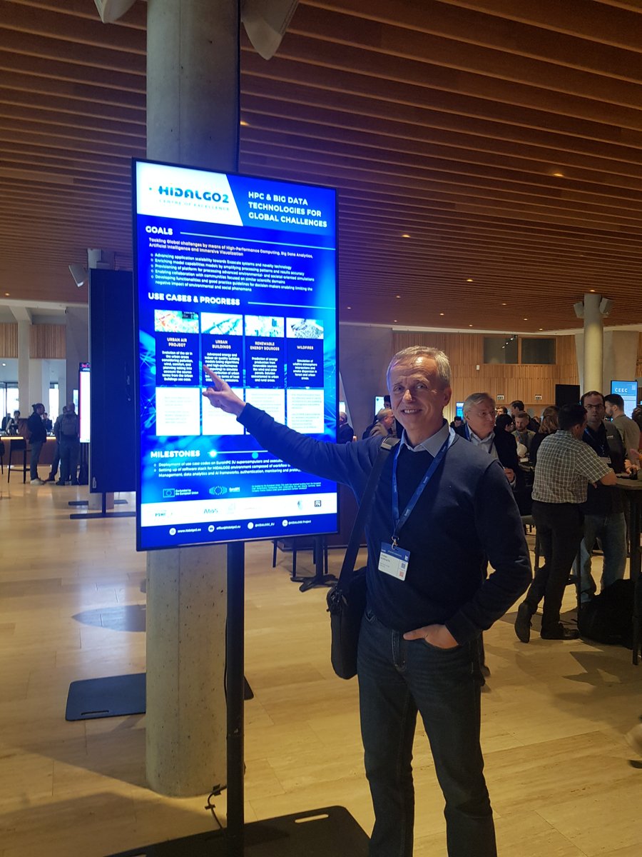 @HiDALGO2_EU  is present at the poster session during #EuroHPCSummit2024. The spotlight is on our pilot applications with stunning visualizations of simulation results.