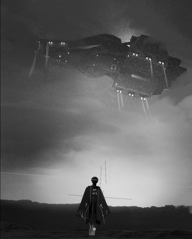 GamifyMyWorld's tweet photo. What if the Augencore Colony is their Caine-1 foundry ship that hovers in the sky above the other colonies on Earth? and the Shroud Colony is the New Dawn?  #howcool @ParallelColony @ParallelTCG https://t.co/Cv4mbMGmf5