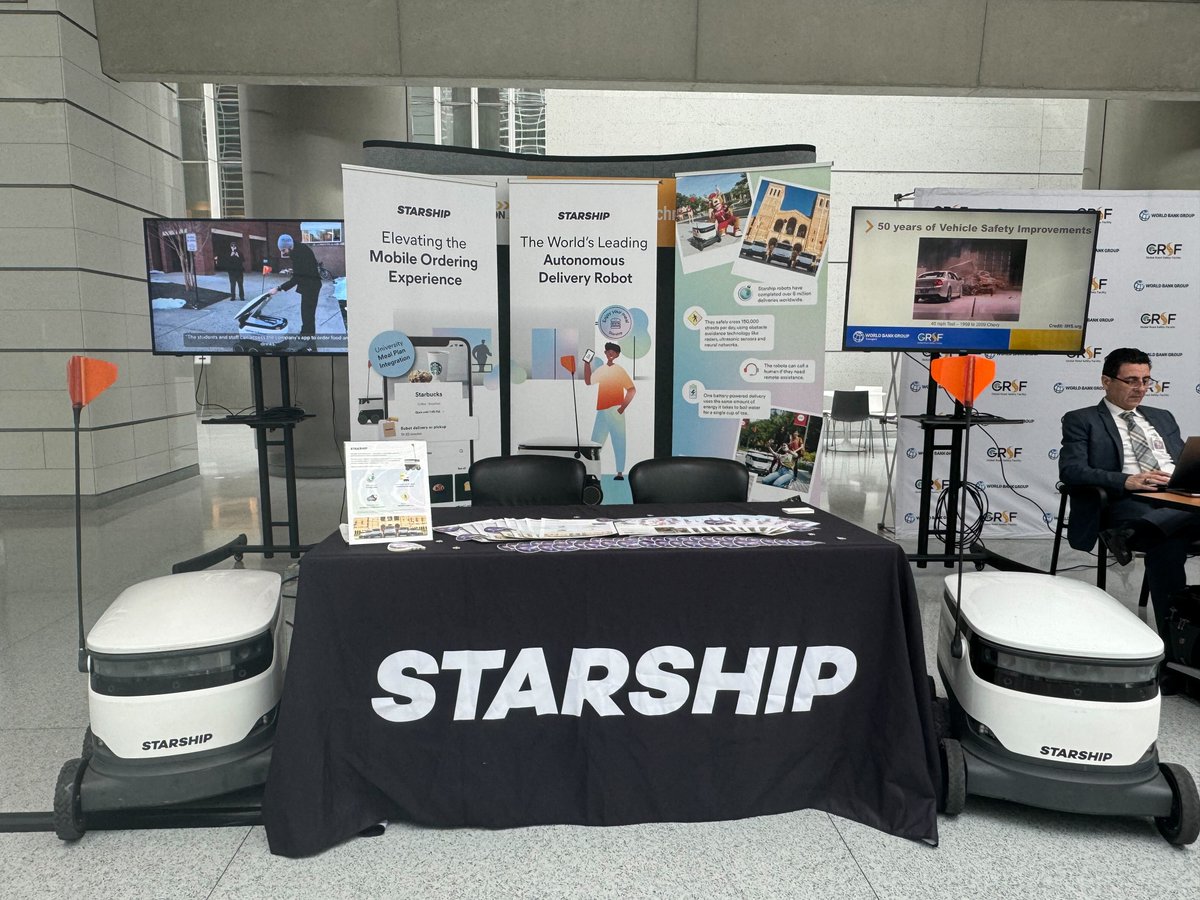 We're at Transforming Transportation alongside @WorldResources and @WorldBank to share how our innovative robots can help achieve greener, safer, resilient transport for all. If you're around, be sure to stop by, meet one of our robots and say hello! #TTDC24