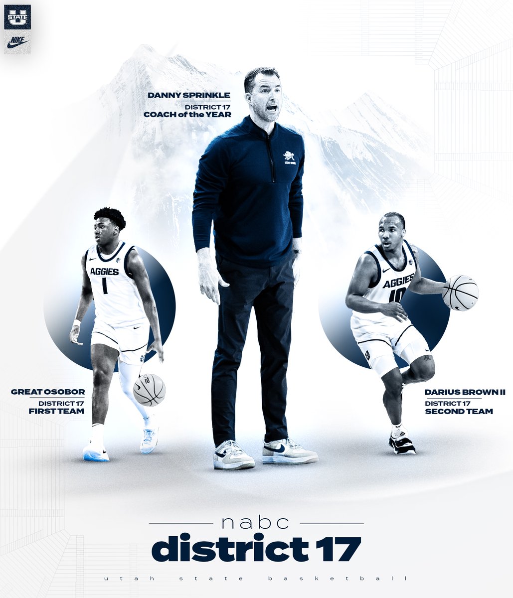 𝐓𝐡𝐞 𝐀𝐜𝐜𝐨𝐥𝐚𝐝𝐞𝐬 𝐤𝐞𝐞𝐩 𝐫𝐨𝐥𝐥𝐢𝐧𝐠 𝐢𝐧! ➡️ @USUCoachSprink District 17 Coach of the Year ➡️ @GreatOsobor District 17 First Team ➡️ @dariusbrownii District 17 Second Team 🔗 bit.ly/4amR5QX #AggiesAllTheWay