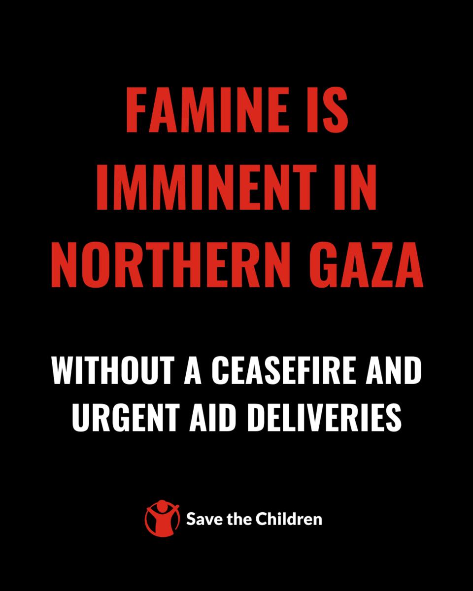 Starvation should never be used as a weapon of war. A final ceasefire is the only way to protect lives in Gaza. There is no alternative. #CeasefireNOW #Gaza