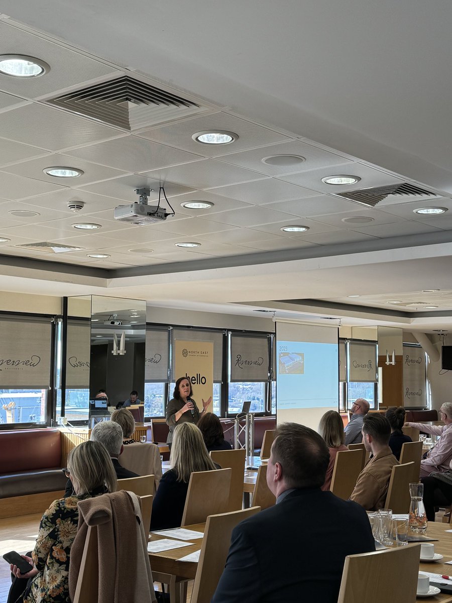 Starting things off is our wonderful chair for the event, <a href="/Natasha_MMC/">Natasha McDonough</a> from <a href="/MMC_Research/">MMC</a> 

Followed by our host, assistant director of policy @NEEChamberRache, who is looking back on what’s been going at The Chamber and what to look forward to in 2024