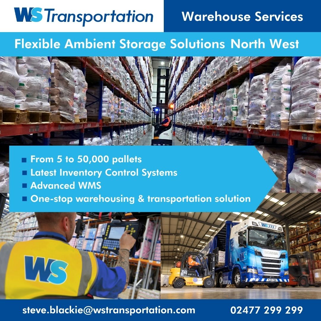 WS Transportation (@wstltd) on Twitter photo We provide a range of flexible ambient warehousing and storage solutions with warehouse space available in the North West.
Speak to a member of our team today to find out more. Call 02477 299 299 or email steve.blackie@wstransportation.com
#wstransportation #drivenbyperfection We provide a range of flexible ambient warehousing and storage solutions with warehouse space available in the North West.
Speak to a member of our team today to find out more. Call 02477 299 299 or email steve.blackie@wstransportation.com
#wstransportation #drivenbyperfection