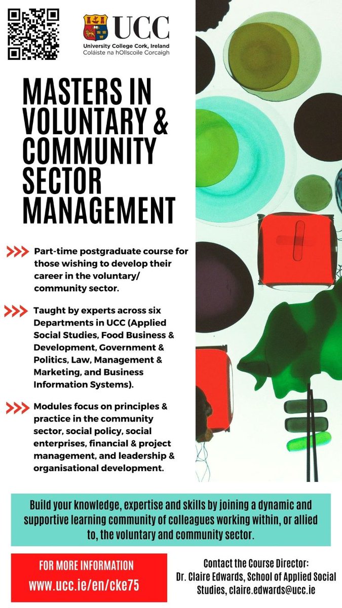 AppliedSocialStudies (@uccappsoc) on Twitter photo Our Masters in Voluntary and Community Sector Management is open for applications for September 2024. If you want to join a supportive learning community and advance your career in the vol. & comm. sector, get in touch! ucc.ie/en/cke75/ <a href="/CACSSS1/">UCC Arts, Celtic Studies and Social Sciences</a> Our Masters in Voluntary and Community Sector Management is open for applications for September 2024. If you want to join a supportive learning community and advance your career in the vol. & comm. sector, get in touch! ucc.ie/en/cke75/ <a href="/CACSSS1/">UCC Arts, Celtic Studies and Social Sciences</a>