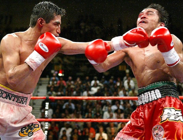 'El Terrible' Erik Morales scored a triumphant and entertaining 12 round unanimous decision over Manny 'Pac Man' Pacquiao in Las Vegas, Nevada #OnThisDay in 2005. Despite losing, Pacquiao helped make his first loss in five years very exciting.