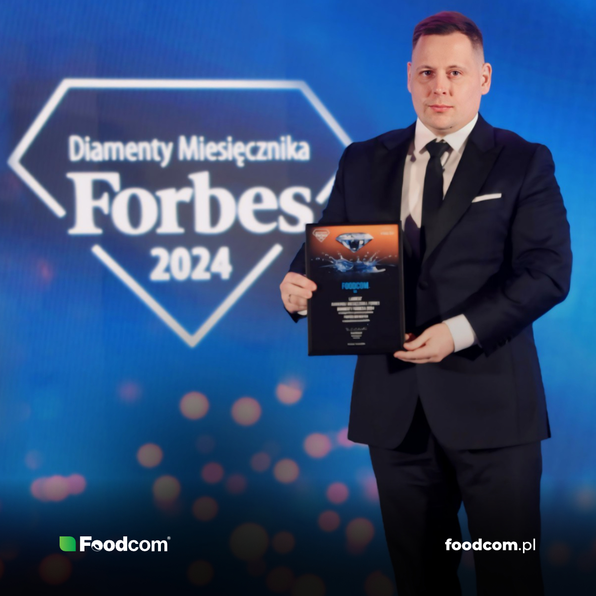 Foodcom_SA's tweet photo. Proud to be among Poland's 20 fastest-growing #companies🚀! Big thanks to Łukasz Klażyński for shining at the #Forbes Diamonds Gala. At Foodcom, we turn challenges into growth opportunities. Aiming for the Top 3🔝! https://t.co/YRiFYGKs2t