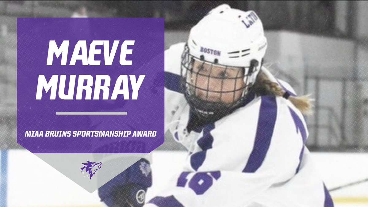 Congrats to 6 year varsity player, 2 year captain, all-conference selection Maeve Murray on being awarded the MIAA Bruins Sportsmanship Award for the MVC/DCL. She will be honored at the B's game tonight! Very well deserved! @blsgirlshockey @bls1635blsa