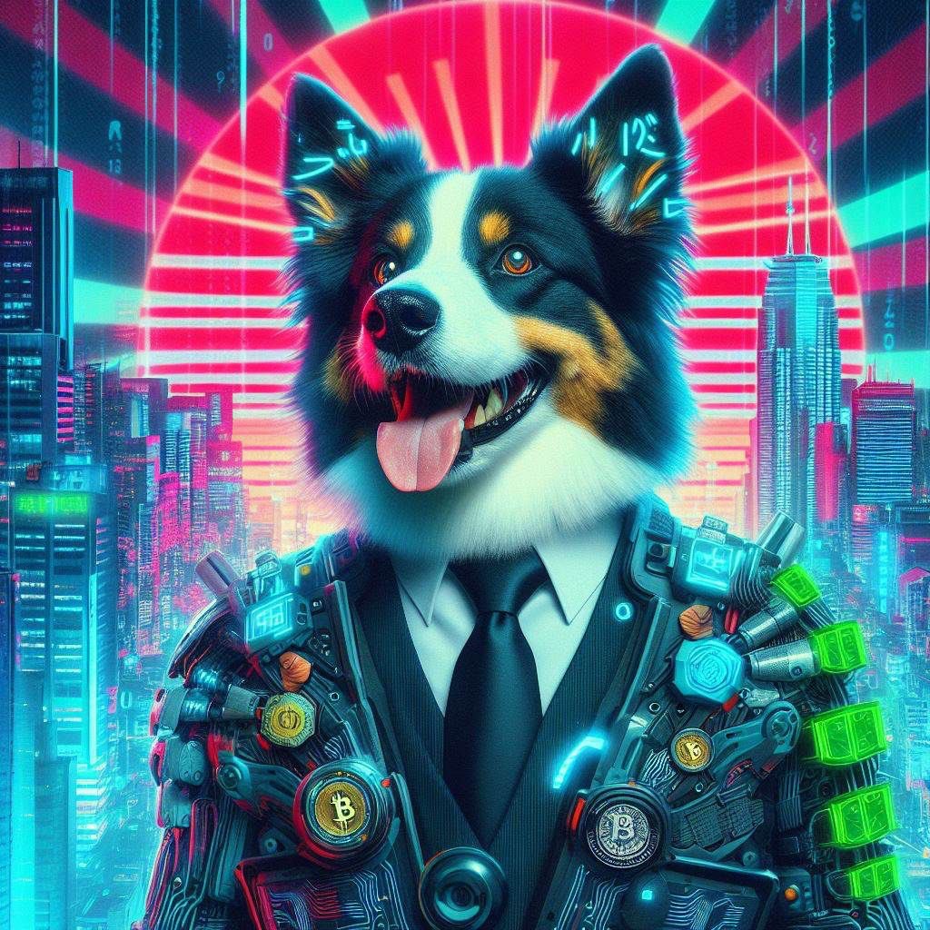 With sharp instincts and a keen intellect, a Border Collie navigates the digital world. As transactions pulse through the network, the collie remains ever vigilant, ensuring the security of the digital treasures under his command. CEO 🇩🇪