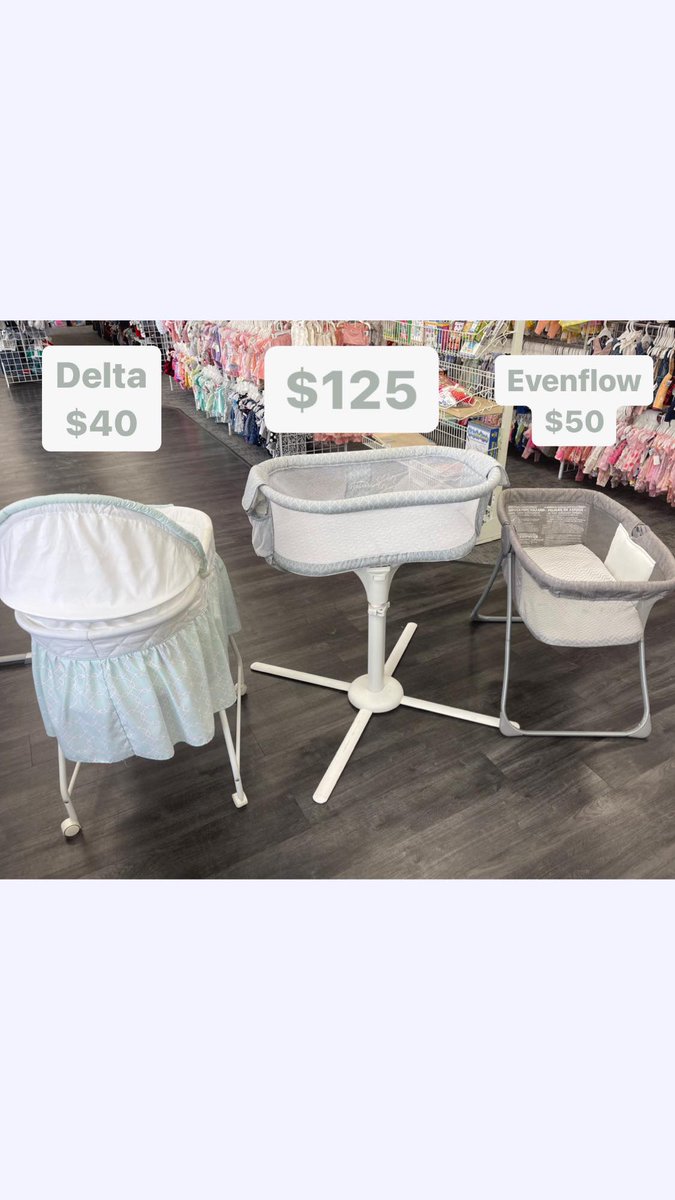 Getting your baby to sleep can be a task on its own 🫠 get a bassinet for 50-70% less with us!

#babybassinet #babysleephelp #BabyEquipment #onceuponachildfayettevillenc #retailresale