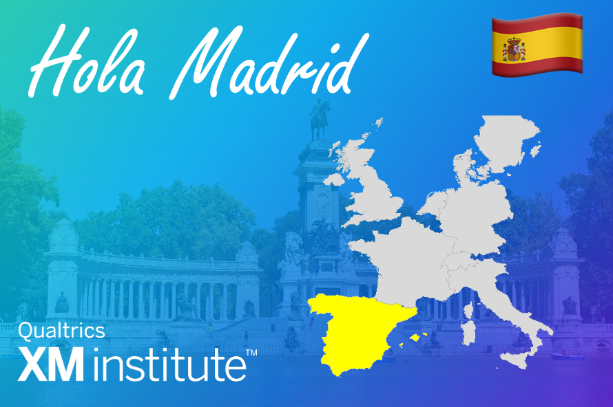🇪🇸 Hola Madrid! 
Now in this full-of-life city to explore great cuisine 🥘 and the creation of the best #CX and #EX possible. Ready to team up with a host of experience management pros to spark exciting ideas at our XM Trends event just around the corner!