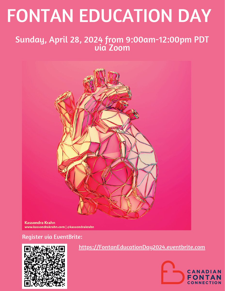 Registration is now open for the 3rd annual Fontan Education Day. Learn about life with a Fontan circulation, connect with experts in the field and hear about lived experiences from patients and family members. Register through EventBrite: FontanEducationDay2024.eventbrite.com
#fontan #chd