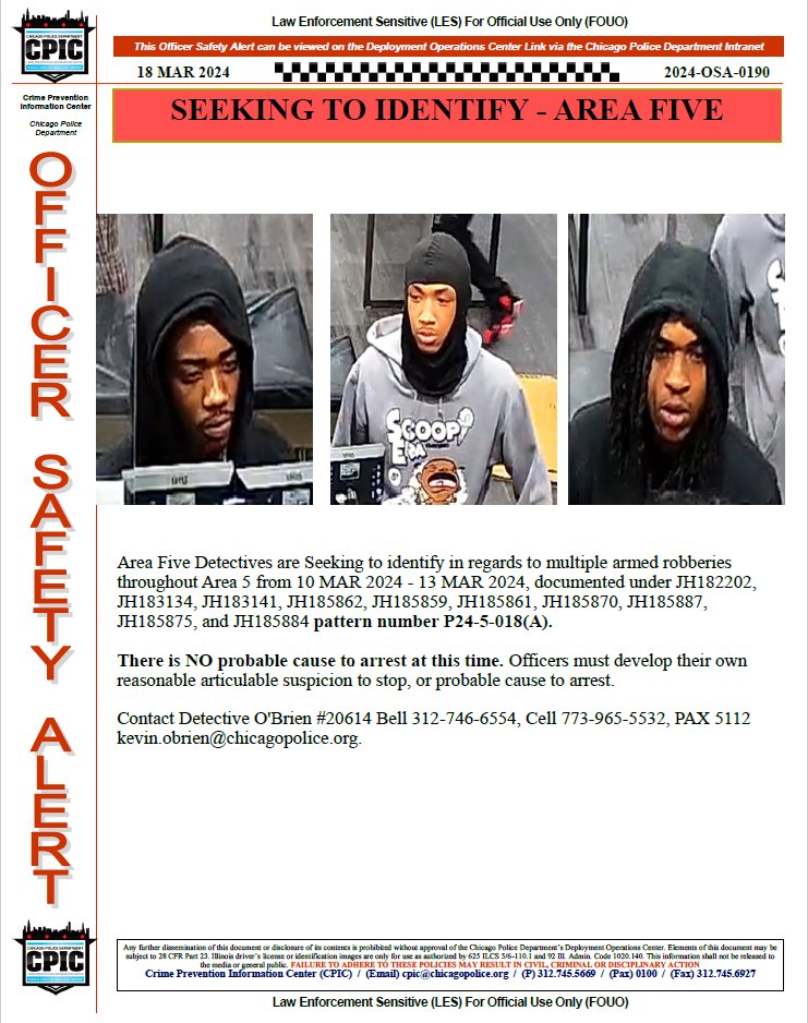 Chicago Police Area 5 Detective Division tweet media