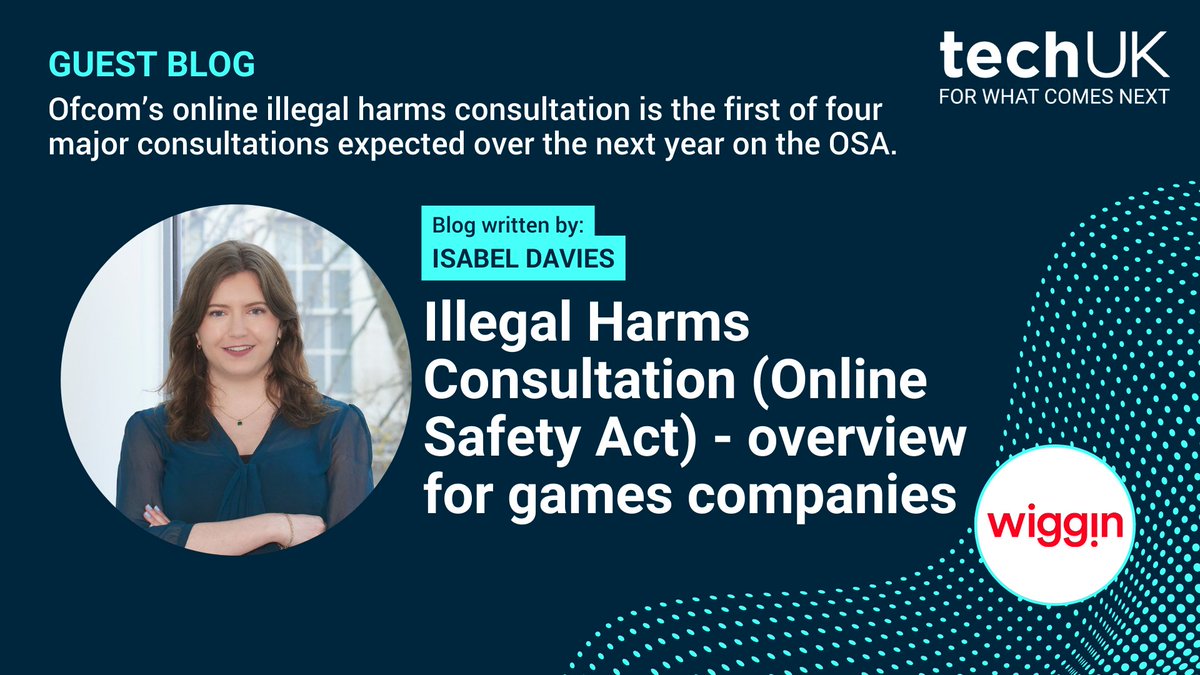 📣Ofcom’s online illegal harms consultation is the first of four major consultations expected over the next year on the Online Safety Act.  

➡Click here to read <a href="/IsabelDavies_/">Isabel Davies</a> at <a href="/WigginLLP/">WigginLLP</a>  guest blog: ow.ly/1aRy50QWIPK