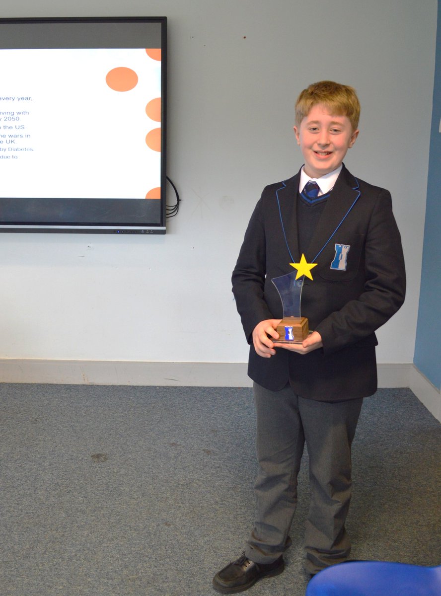 Congratulations to Owen H in Year 7 for winning Ewell Castle's 2024 Dragons' Den and for delivering an eloquent presentation and a strong business idea to the four Ewell Castle dragons in today's final. Owen beat his Year 10 rival by one point. Hard fought and well deserved.