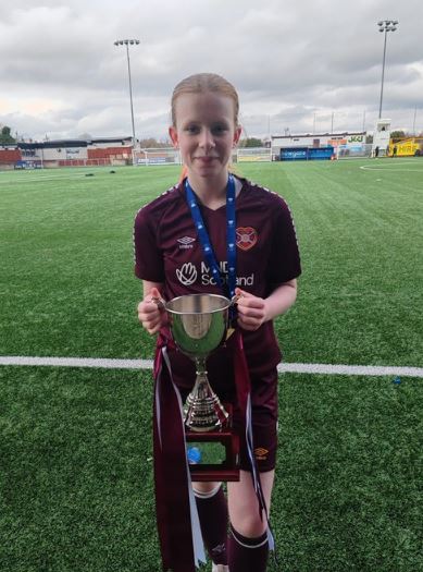 Well done to DGS pupil Abi who was part of the Hearts under 14 team which defeated Celtic under 14 to win the Scottish cup a couple of weeks ago. #RISE