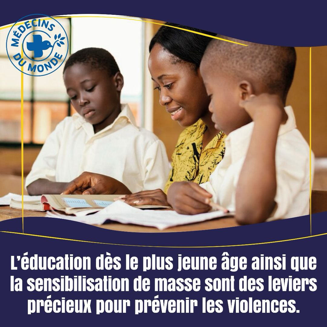 📚✏️ *l'éducation dès le plus jeune âge ainsi que la sensibilisation de masse sont des leviers précieux pour prévenir les violences.*

#WD24 #STOPVBG #MEDECINSDUMONDE #SOIGNEAUSSILINJUSTICE #MDM #LWILI #BURKINAFASO #FASO
