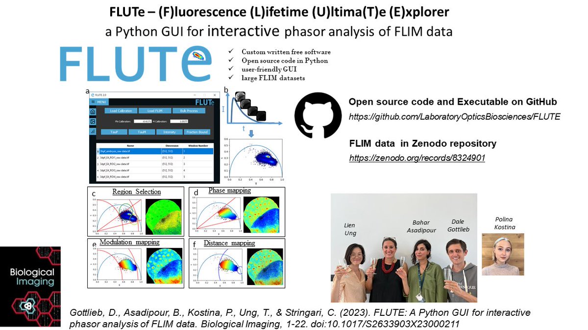 Chiara Stringari (@chiarellast) on Twitter photo My slides about "FLUTE: a Python GUI for interactive phasor analysis of FLIM data" are available #openaccess
zenodo.org/records/108393…
#FLIM #Phasor #opensource
(Short talk on community developed FLIM-software at the <a href="/GerBI_GMB/">German BioImaging</a> FLIM workshop) My slides about "FLUTE: a Python GUI for interactive phasor analysis of FLIM data" are available #openaccess
zenodo.org/records/108393…
#FLIM #Phasor #opensource
(Short talk on community developed FLIM-software at the <a href="/GerBI_GMB/">German BioImaging</a> FLIM workshop)