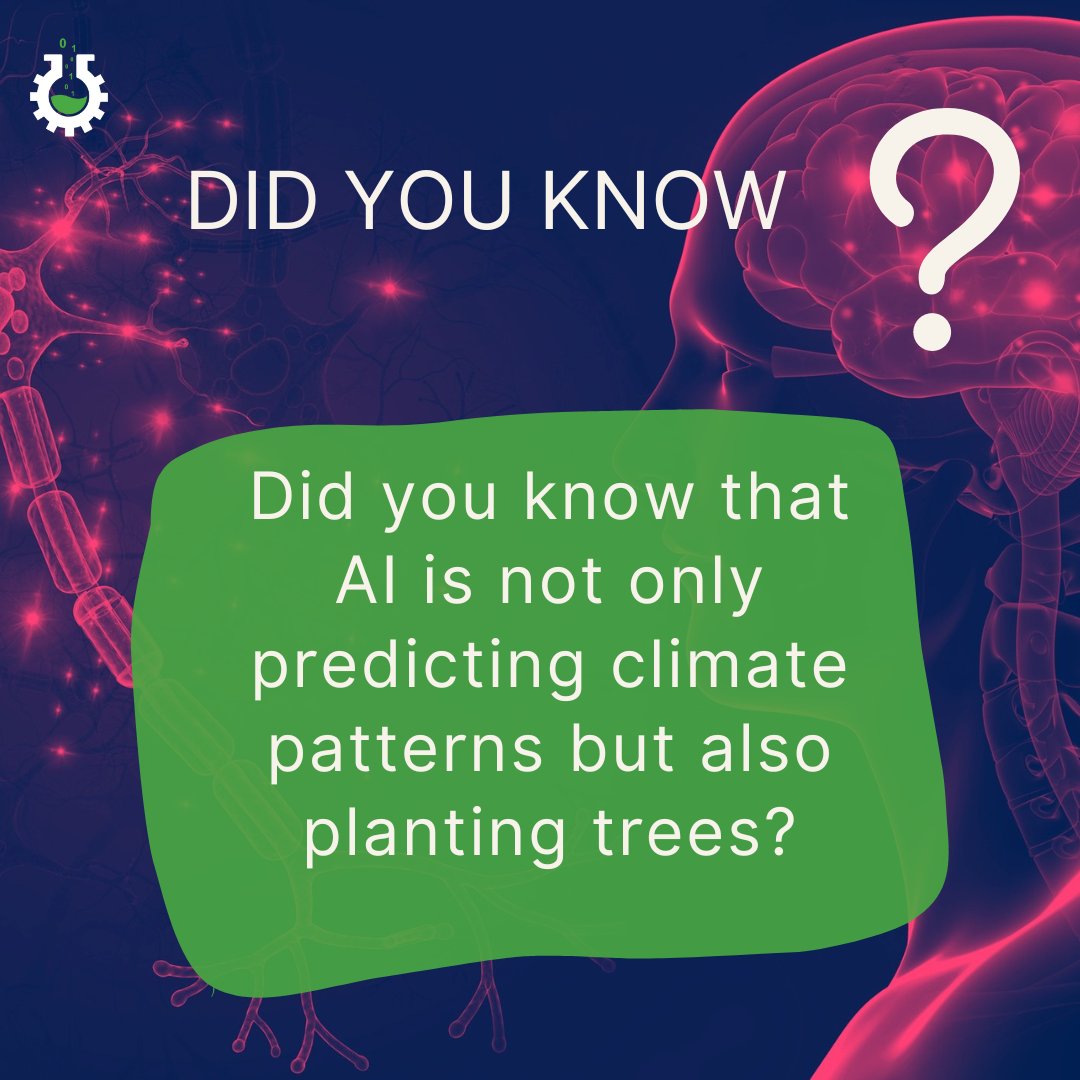 Drones equipped with AI technology are being used to reforest areas much faster than humans can. These drones analyze the best locations to plant trees and then fire seed pods into the soil. 

#tuesdayvibe #techupdate #tech4nature #ClimateActionNow