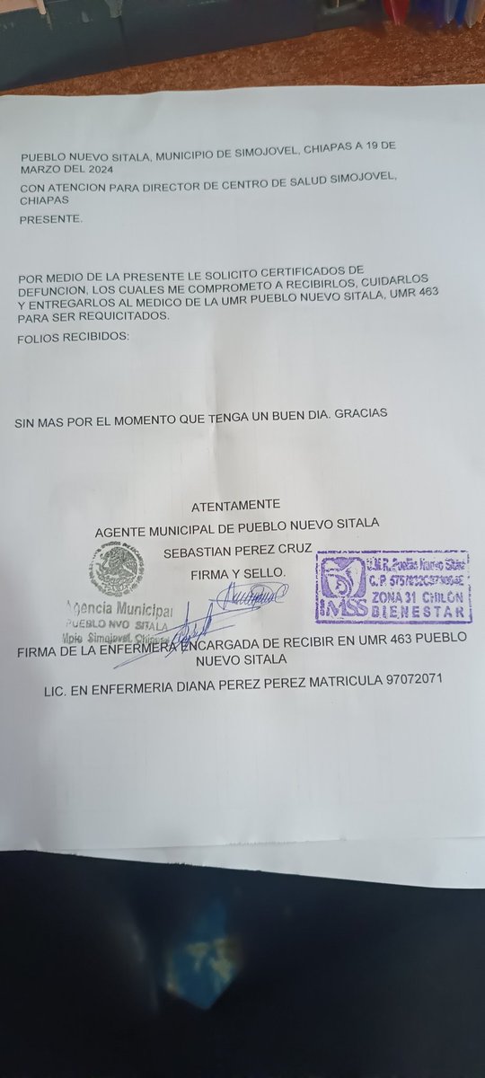 TITO_ROSET's tweet photo. @Tu_IMSS Así mismo requerimos médico para la UMR 463 
Pueblo nuevo sitala, municipio de Simojovel, Chiapas https://t.co/jvzYEeC6Gu