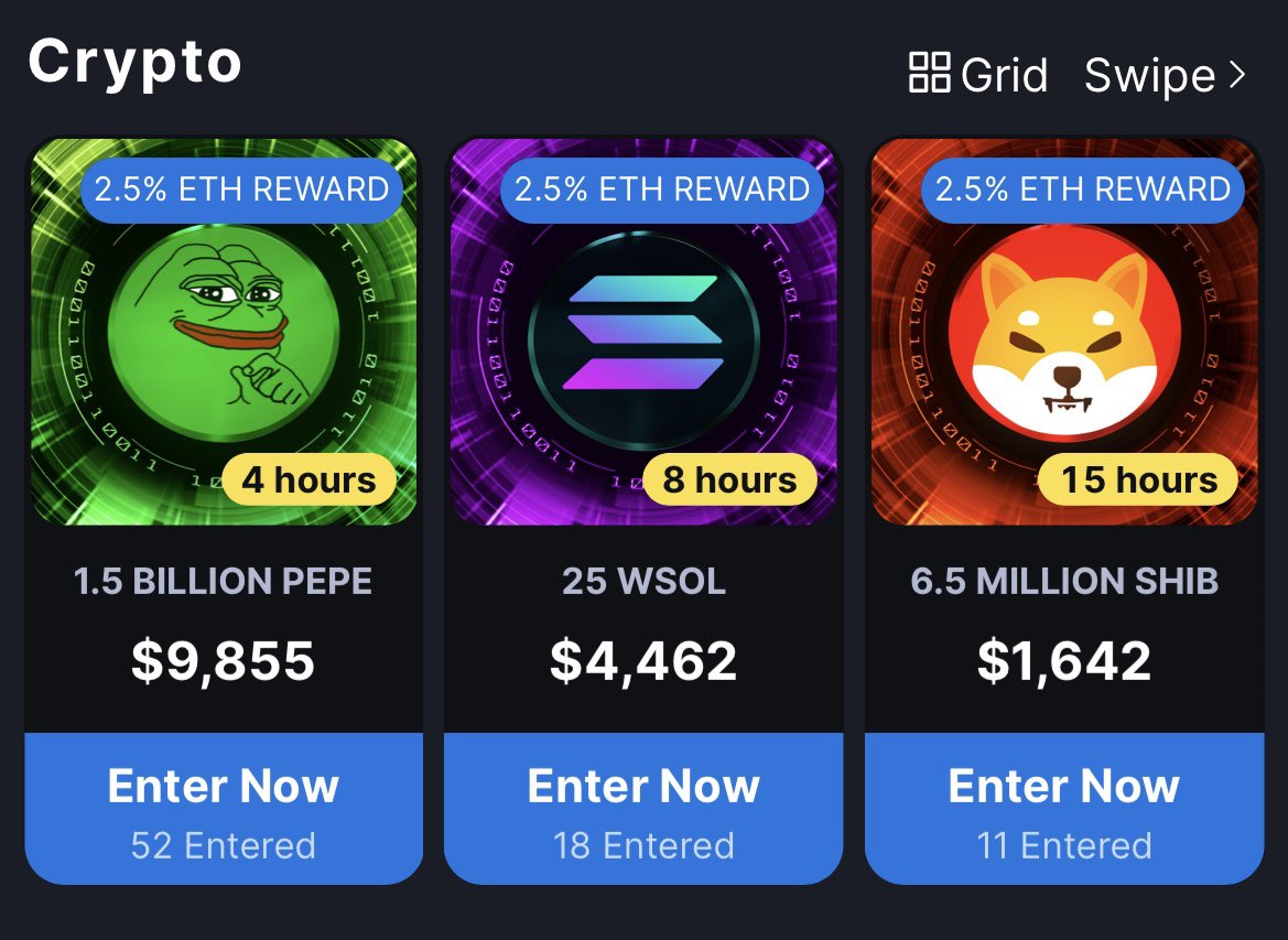 MetaWin's tweet image. Giveaway! 🚀

MetaWinner’s we have a HUGE day ahead of us on metawin.com 👀

In celebration, we are GIVING AWAY $100 in $ETH to 2 PEOPLE who Like ❤️, RT &amp;amp; Tag 3 friends! GO!! 👇