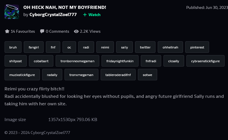 CrystalZoel's tweet photo. A thread π§΅
In today's 5@sh4 news, it involves gatekeeping and a few d3# 7h 7hr3 4ts.
I hope you are all ready, because it is going to be a long, bumpy ride.
#gatekeeper #toxic #vsradi #radi #Muzix #MuzixMedley #DeadlyMuzix #Artthief #delusional #yandere #Radally #psychopath #Fnf https://t.co/fVRhzIJPdx