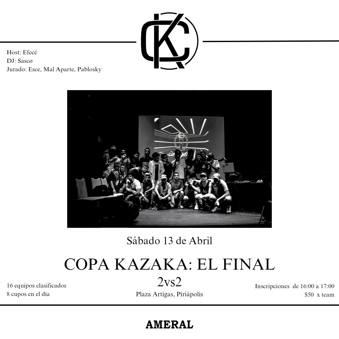 El Final
-
El sábado 13 de abril en Plaza Artigas a las 16:00 cerramos este ciclo de casi siete años. 
Muchas gracias a todos los que acompañaron desde un principio, cerraremos como se merece ❤️