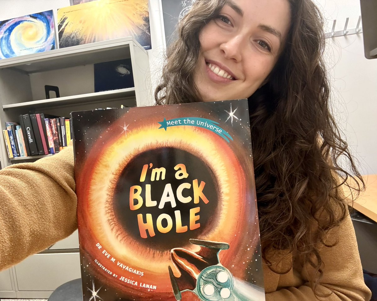 Happy Pub Day to the next book in my Meet the Universe series, “I’m a Black Hole”!! With beautiful, immersive illustrations by @jalanan, “I’m a Black Hole” teaches the basics in approachable rhyming text, w/a deep dive in the back for curious kids (and adults!) @MITKidsPress