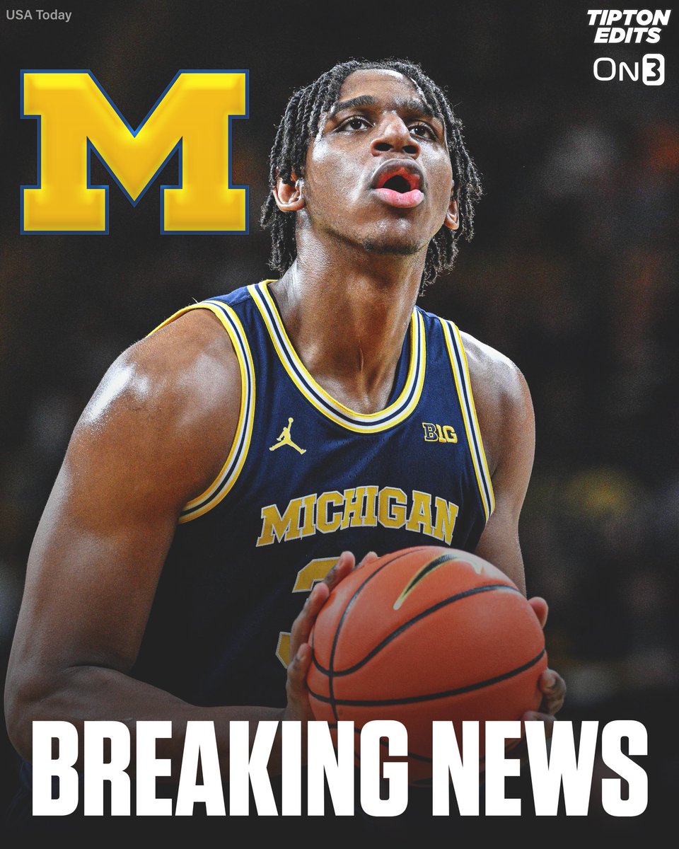 BREAKING: Michigan big man Tarris Reed plans to enter the transfer portal, he tells @On3sports. The 6-10 sophomore averaged 9.0 PTS & 7.2 REB this season. Former top-35 recruit. Big addition to the portal. Story: on3.com/college/michig…