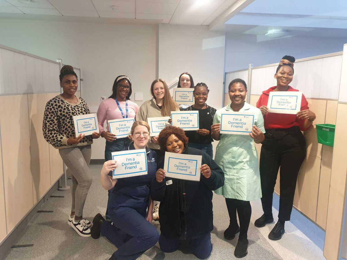 More @DementiaFriends made @WythenshaweHosp. Thank you @WTWAeducation team for inviting the team on the NA Induction
