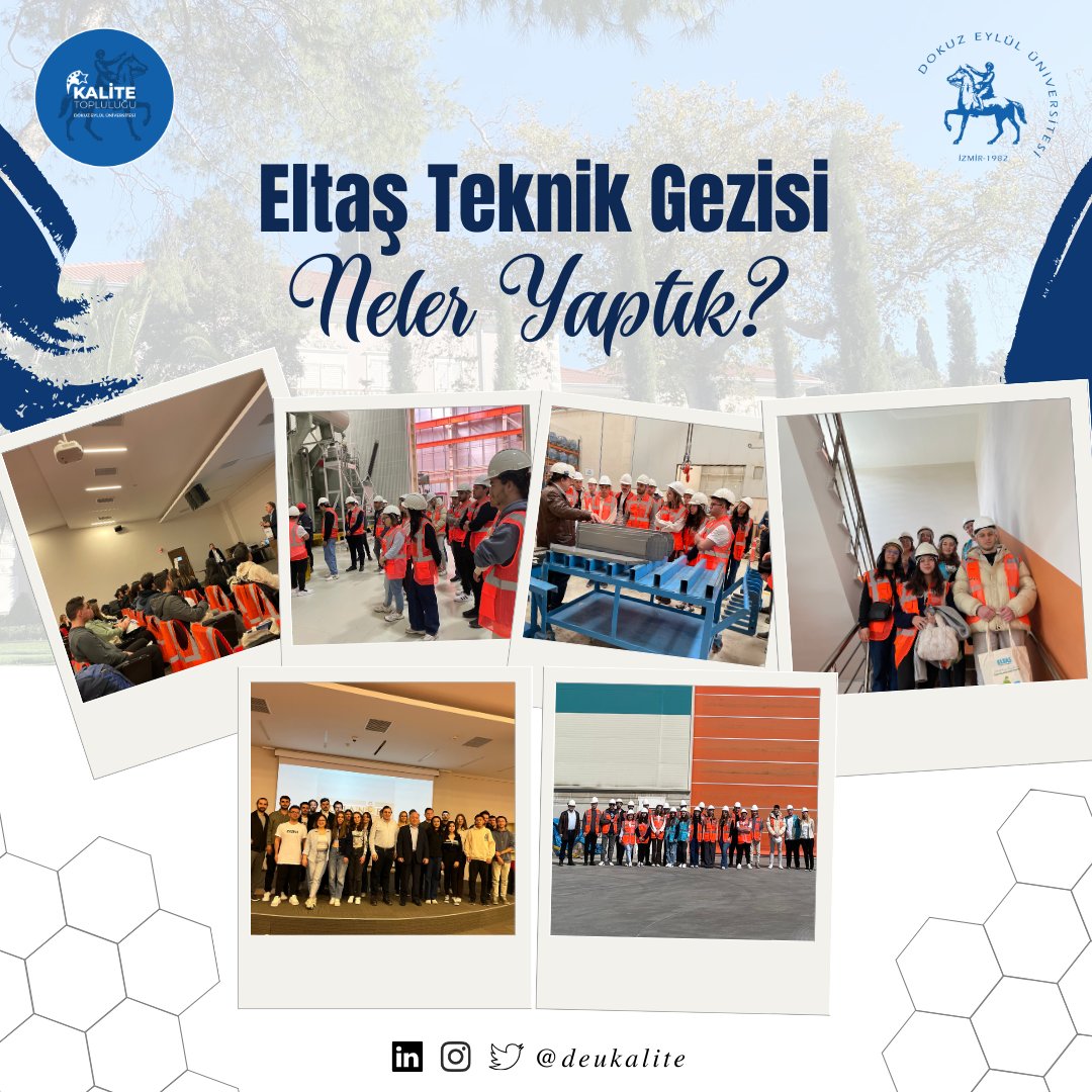 Dokuz Eylül Üniversitesi Kalite Topluluğu olarak 11 Mart Pazartesi günü ELTAŞ TRANSFORMATÖR Şirketi’ni ziyaret ettik 🏭

Bilgilendirici ve değerli sunumlar ile oldukça verimli bir teknik gezi gerçekleştirdik 🚀Misafirperverlikleri için Eltaş’a çok teşekkür ederiz.