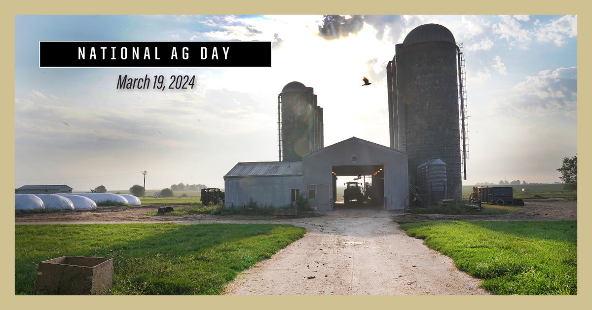 Happy National Ag Day! Today, we honor those in the agriculture industry who work hard every day to feed, clothe, and fuel our nation. #PurdueANSC #NationalAgDay #AgDay24