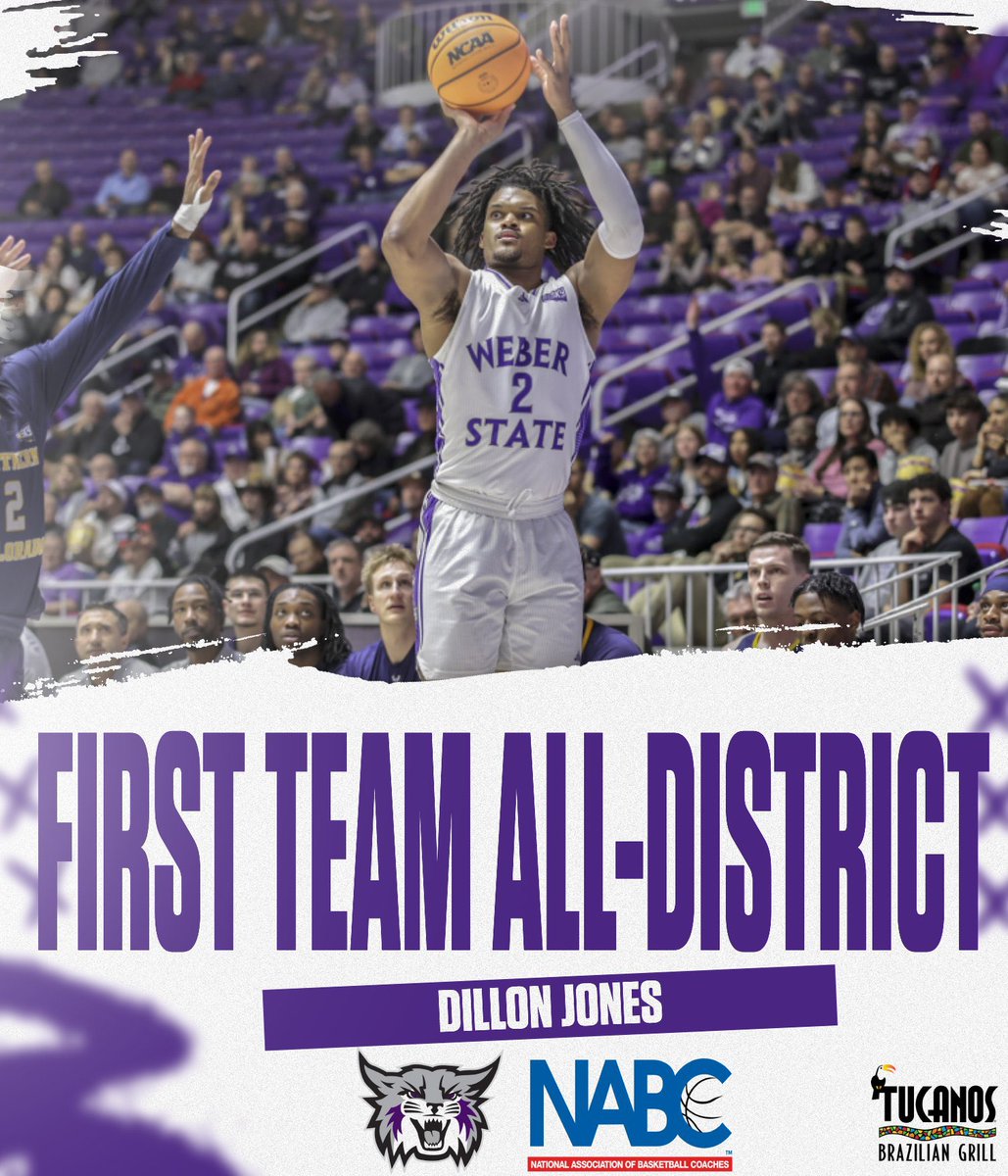 First team All-District honors for Dillon Jones from @NABC1927! Congrats @drizzydj23 weberstatesports.com/news/2024/3/19… #WeAreWeber