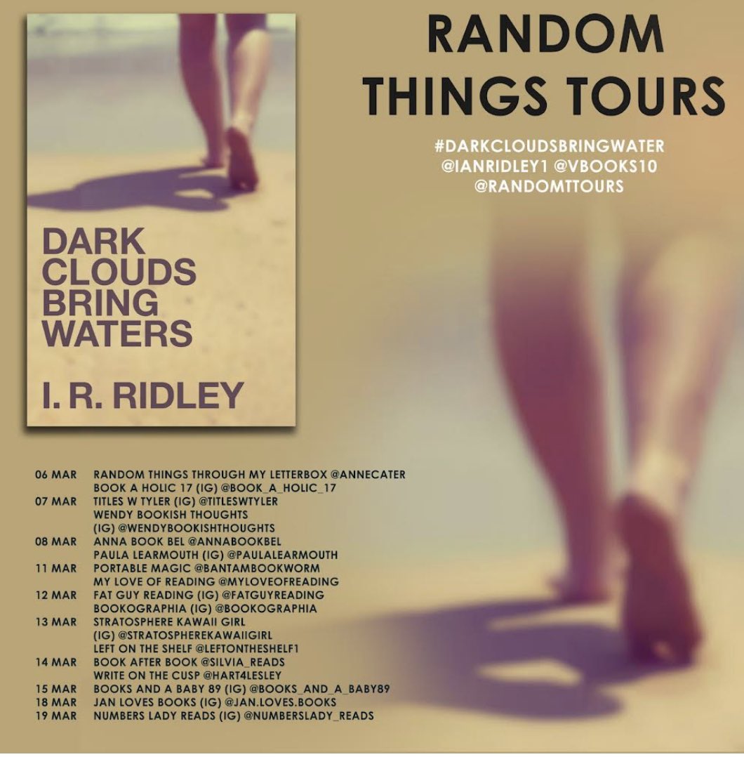 lisaspice1's tweet photo. Thanks to @RandomTTours @VBooks10 for my place on the blog tour for Dark Clouds Bring Water by @IanRidley1 

A beautiful novella that tackles a difficult subject with clarity and tenderness.

Full review on Instagram (Numberslady_reads) #darkcloudsbringwater https://t.co/HEZMs04XuM