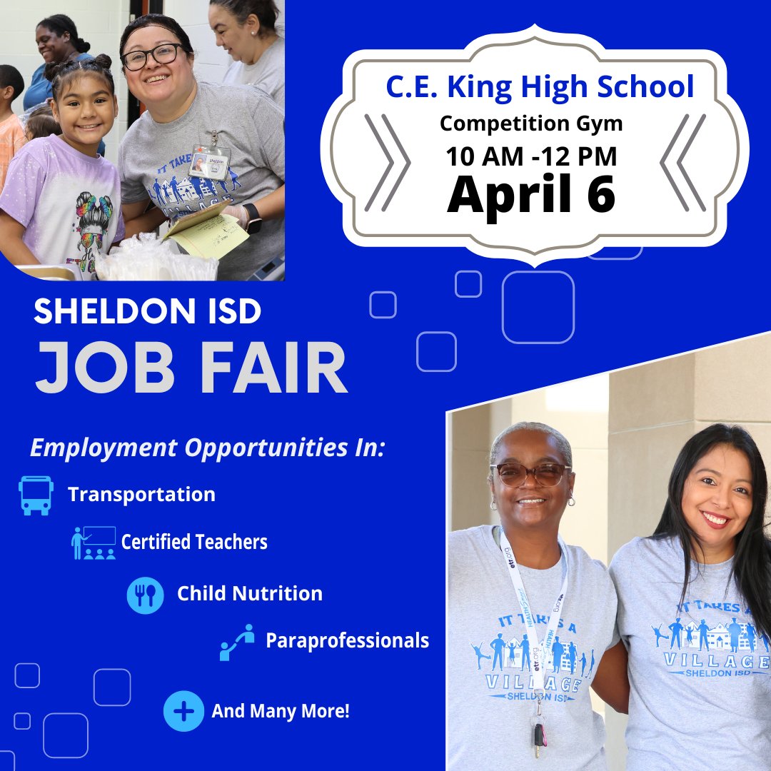 Looking to join a great village of educators? Check out our job fair. Bring your resume on April 6th!
