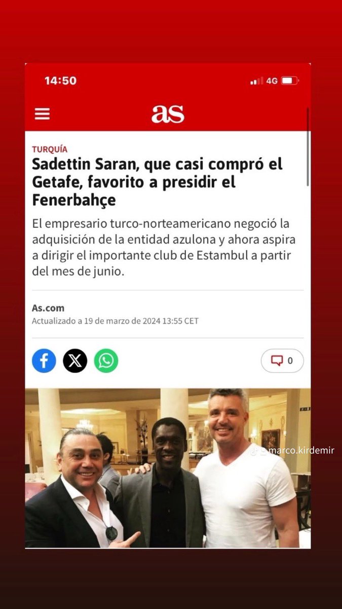 marcoagentfifa's tweet photo. PRÓXIMO PRESIDENTE   ELECTO DE FENERBAHCE SADETTİN SARAN https://t.co/qRrumLPFlz