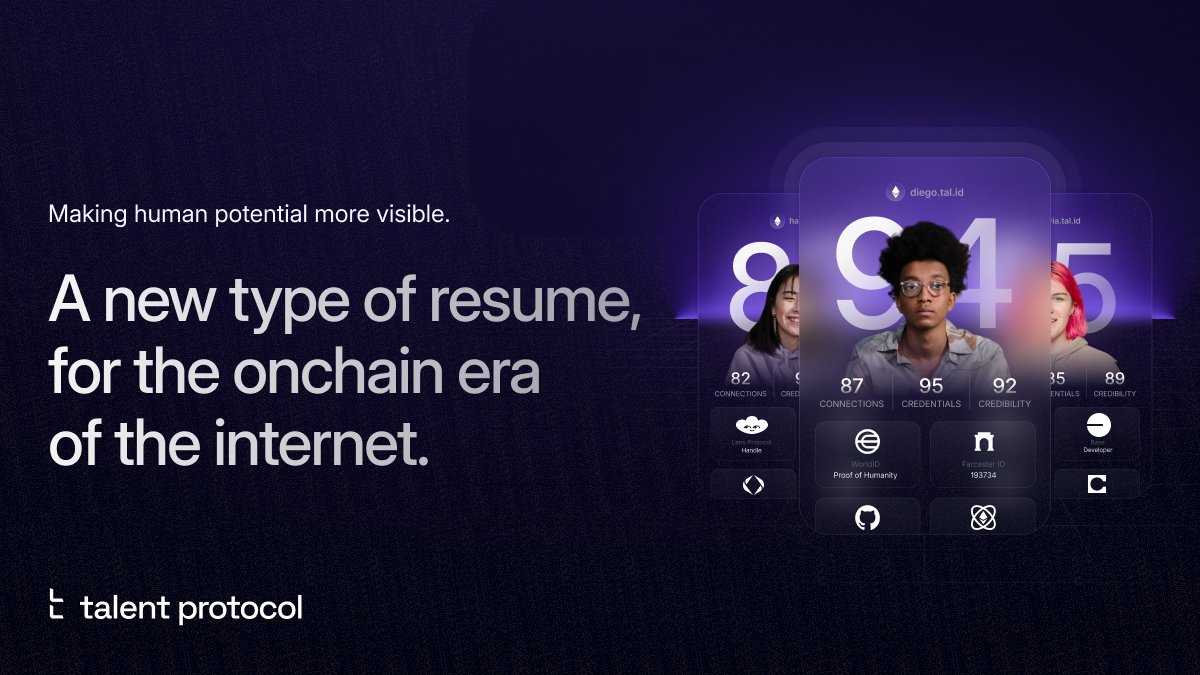 We’re excited to announce the launch of Talent Protocol V2 💫

A new type of resume, for the onchain era of the internet.

Let’s get into it 👇🏻