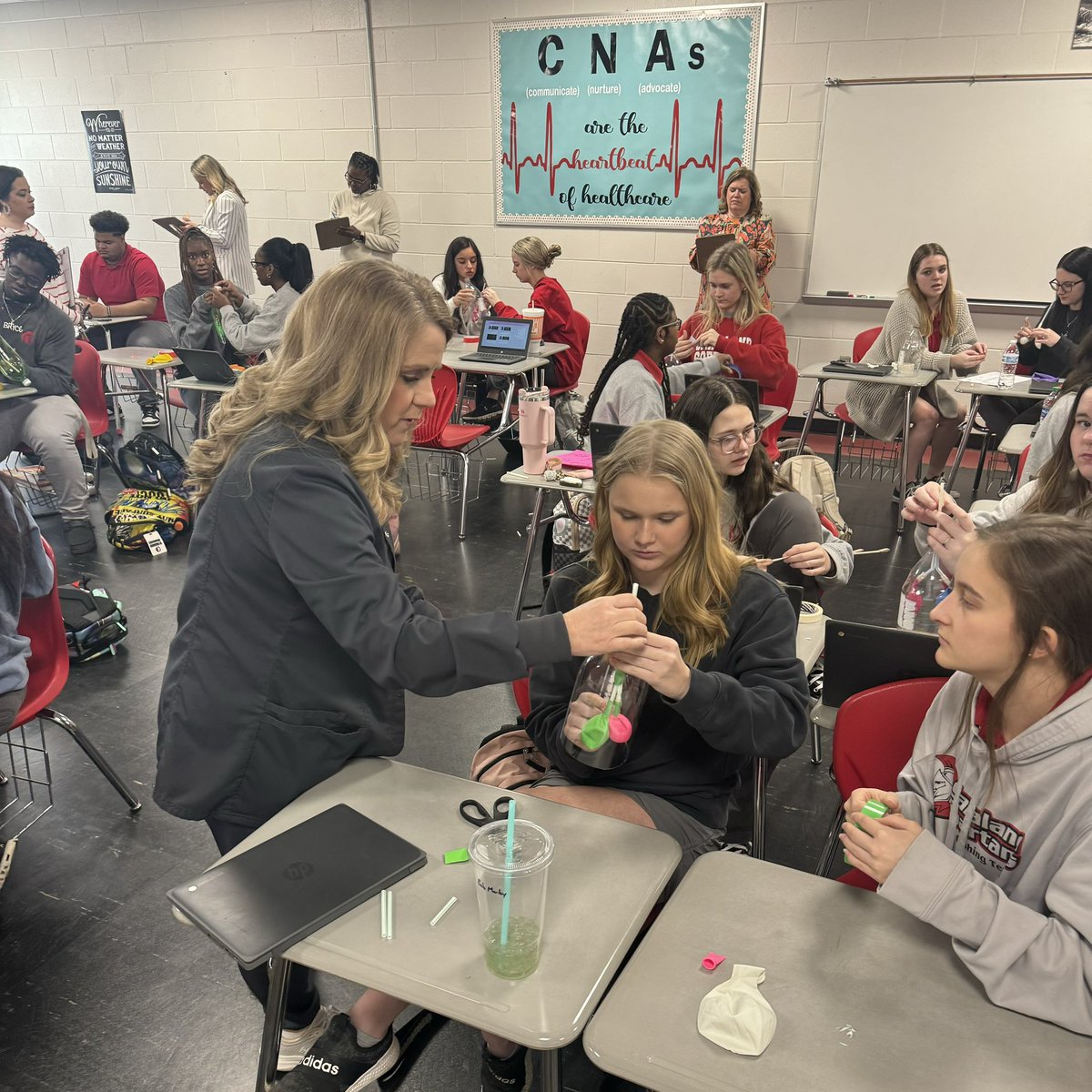 Learning in The Land! Students, teachers, and friends from other districts participated in a Spartan Instructional Round today @SaralandHigh. #ExpectMoreAchieveMore