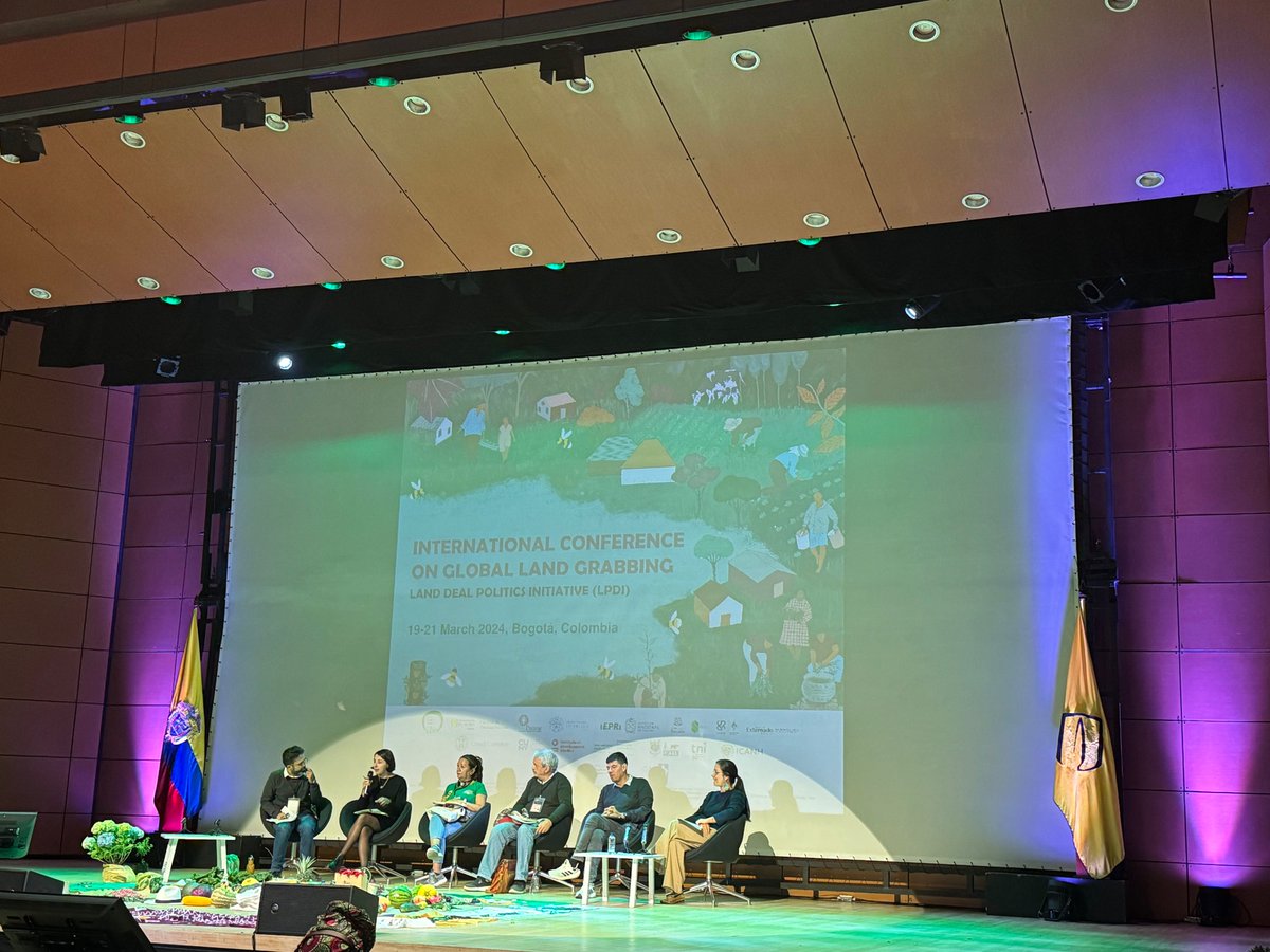 Day 1 of #LandGrabbing2024 started with the plenary session on land grabbing in Colombia and responses. See some highlights from the session in the thread below!