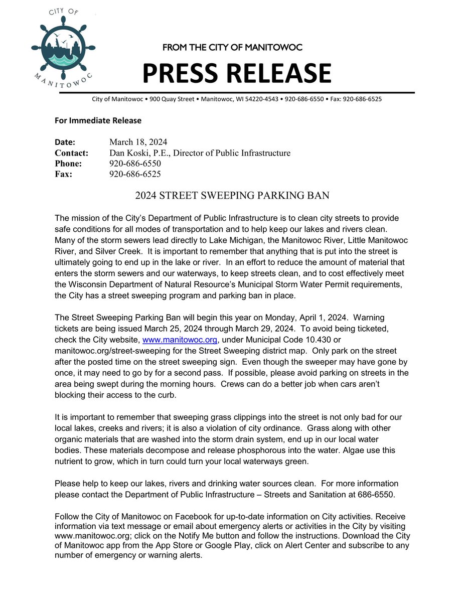 City of Manitowoc (@cityofmanitowoc) on Twitter photo 