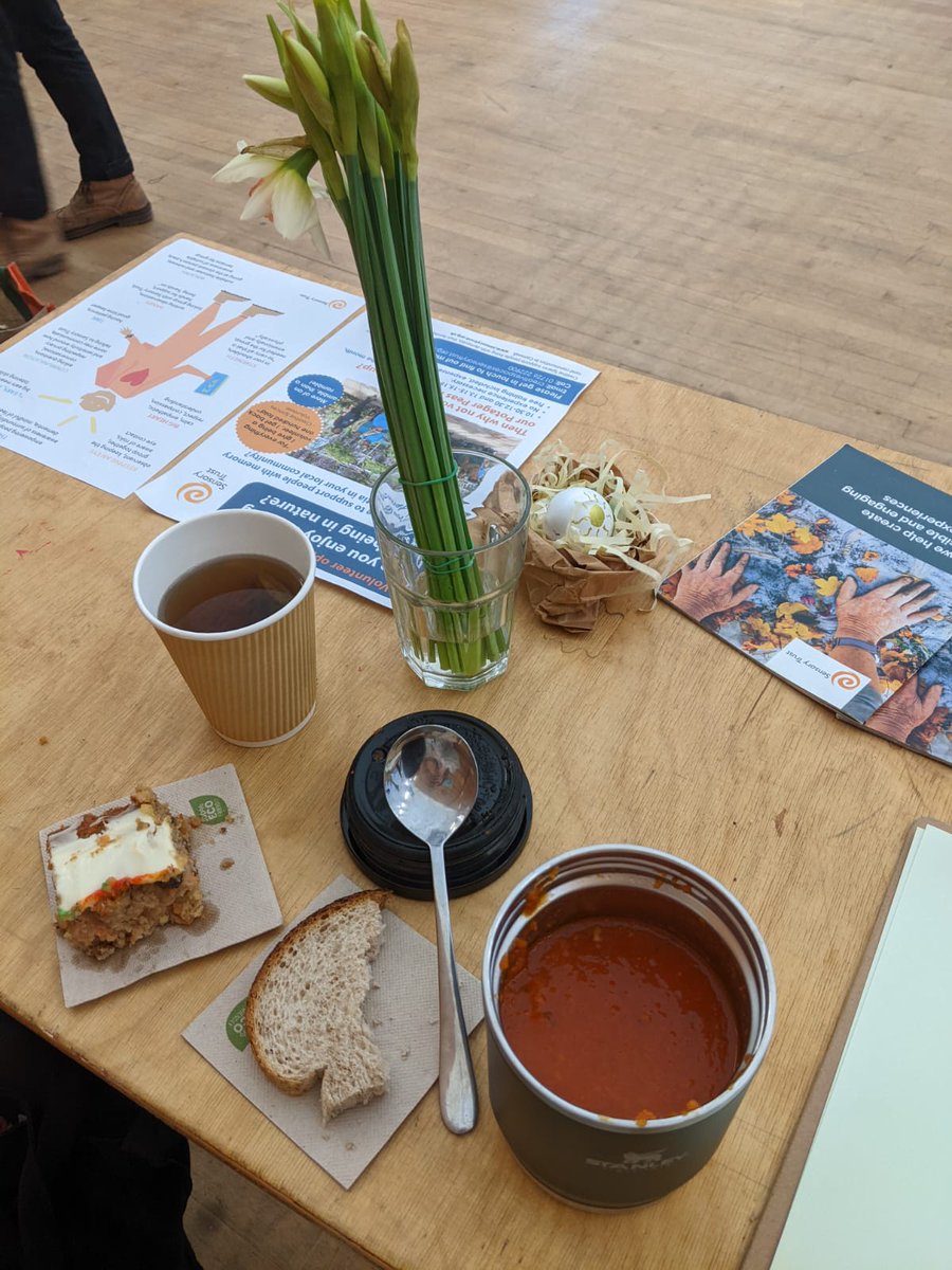How great is this... lunch at the Volunteer and Community Day provided in Thermos to save waste and delicious cake made in the community😀well done @CornwallCouncil and Penzance! #WSWD2024